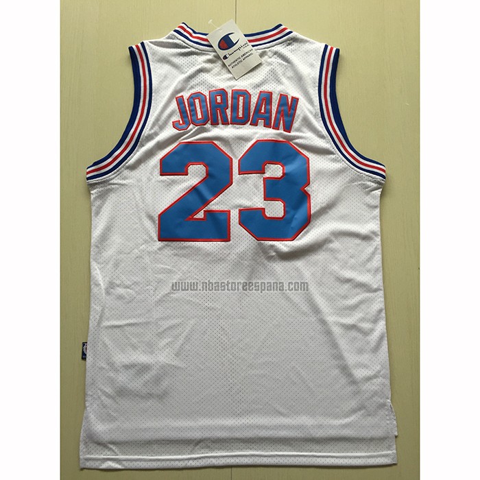 Camiseta Tune Squad Michael Jordan NO 23 Blanco